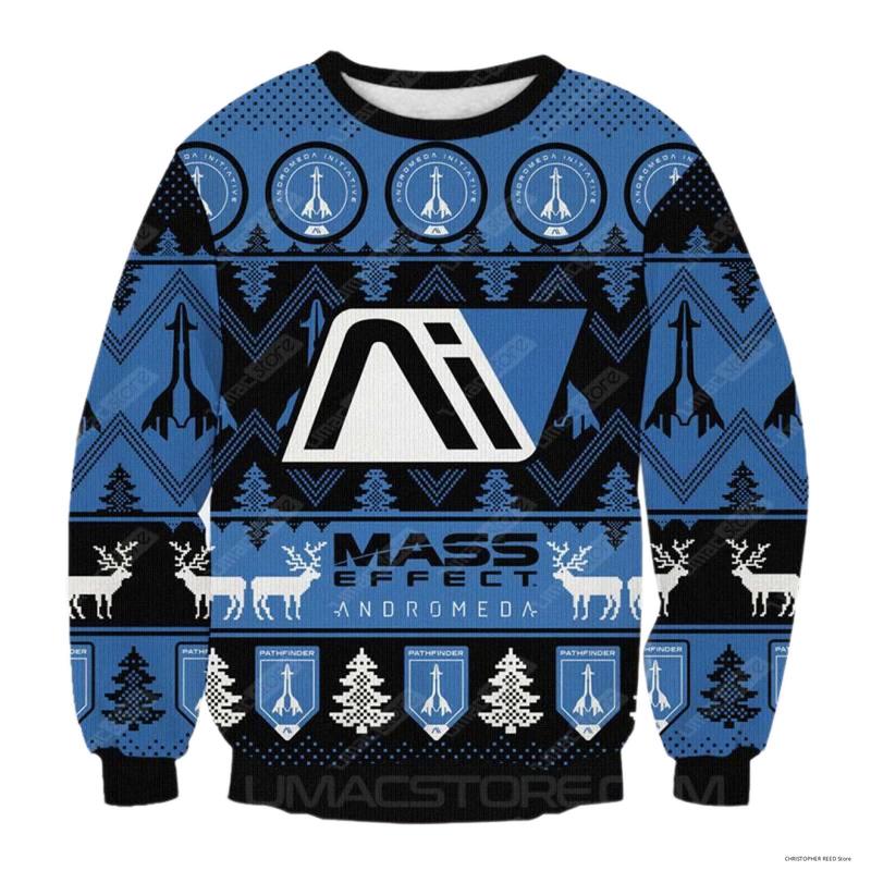 Mass effect christmas sweater best sale