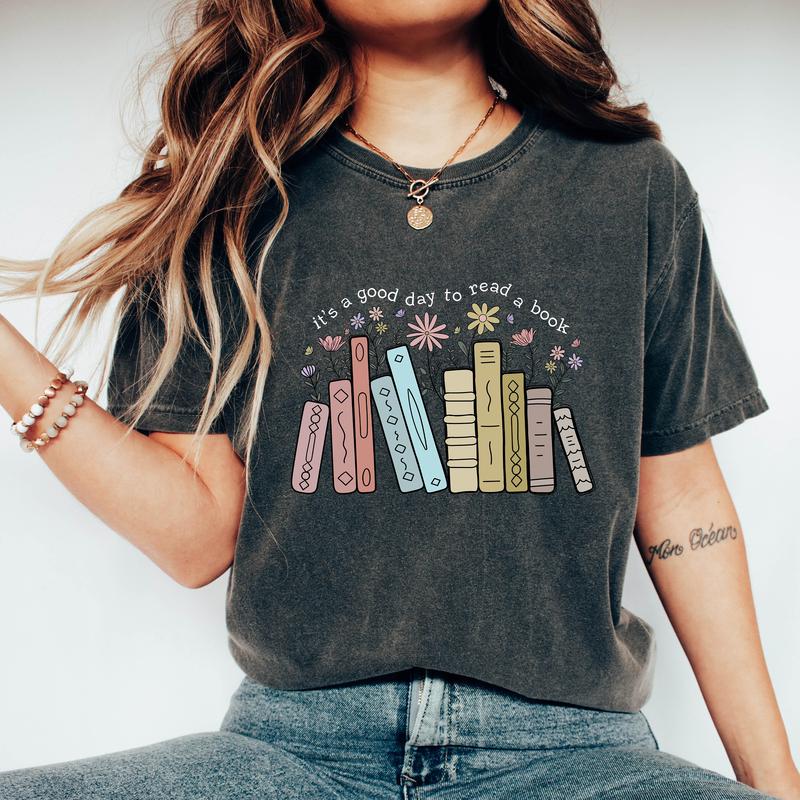Teacher Reading Read In Color Book T-Shirt Teacher Reading Read In Color Book T-Shirt