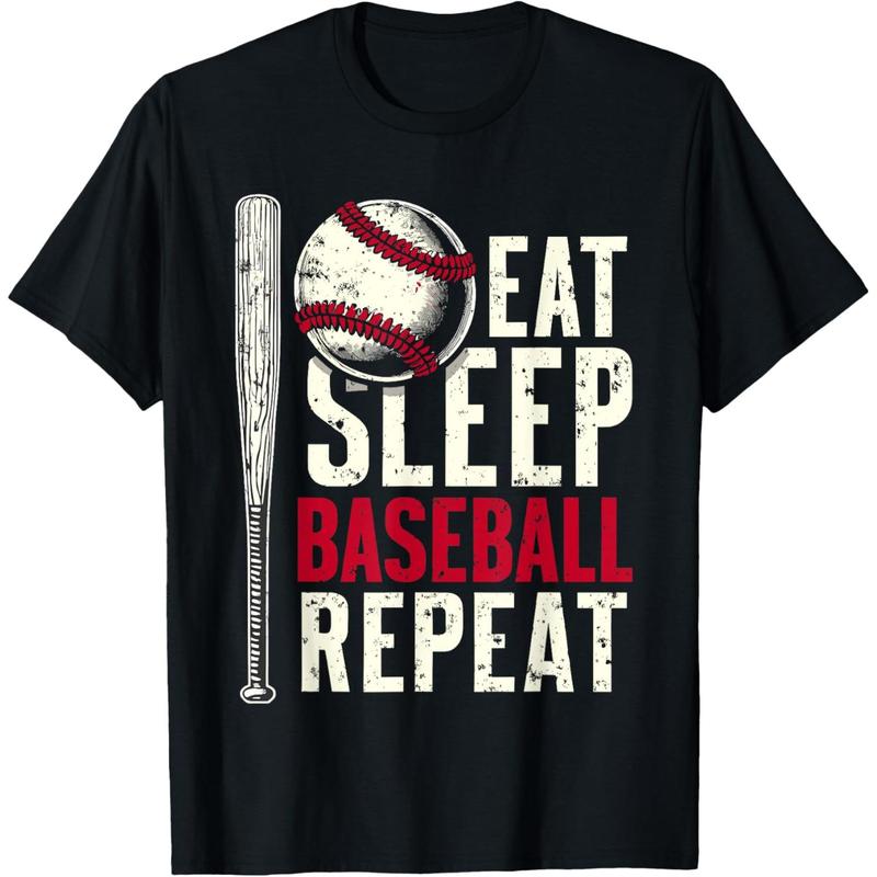 Eat Sleep Baseball Repeat Funny Baseball Player T Shirt Eat Sleep Baseball Repeat Funny Baseball Player T Shirt
