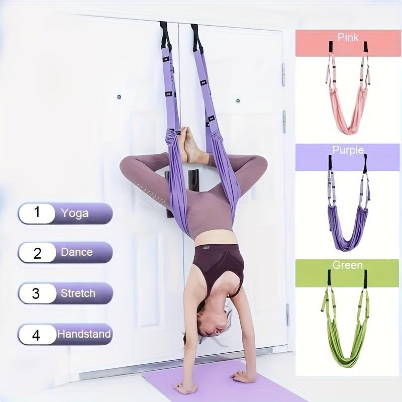 Sangle De Yoga Extensible KXUSW – 11 Boucles Numérotées, En Tissu Doux Avec Rembourrage Néoprène, Pour étirements Et Fitness