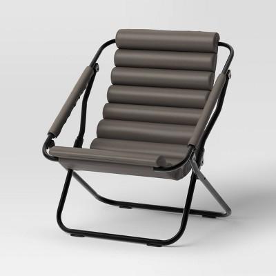 Gray sling chair sale