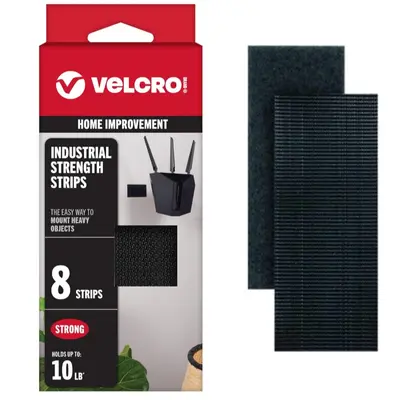 Noot Products Hook & Loop Strips - 20 Sets Heavy Duty Adhesive Mounting Tape
