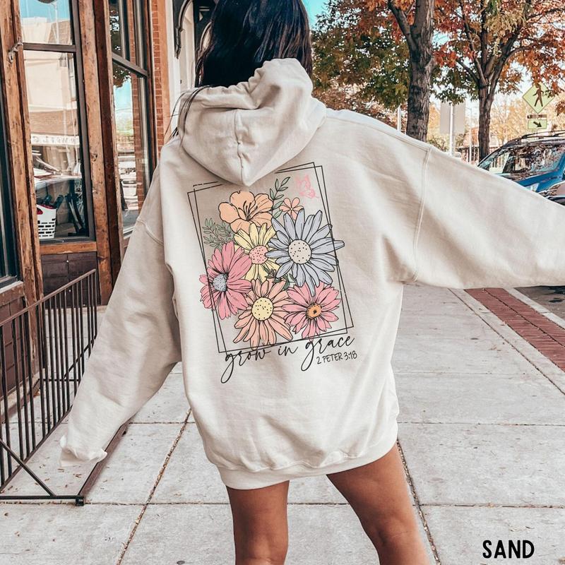 Grow In Grace Christian Hoodie Grow In Grace Christian Hoodie