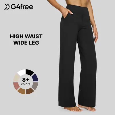 Casual Simplicity Solid Make Old Loose High Waist Wide Leg Solid Color Bottoms(8 Colors) Casual Simplicity Solid Make Old Loose High Waist Wide Leg Solid Color Bottoms(8 Colors)