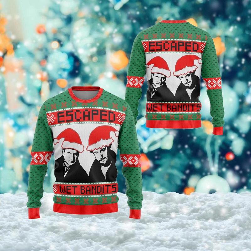 Wet bandits ugly sweater hotsell