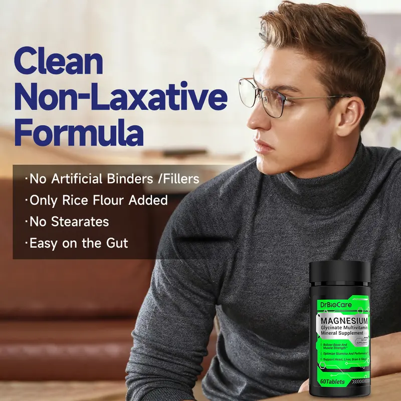 Product Introduction of DrBioCare Men's multivitamins Magnesium Glycinate, Contains Ashwagandha, Vitamin d3, Vitamin C, Turmeric ,Milk Thistle,Calcium ,Vitamin E 0