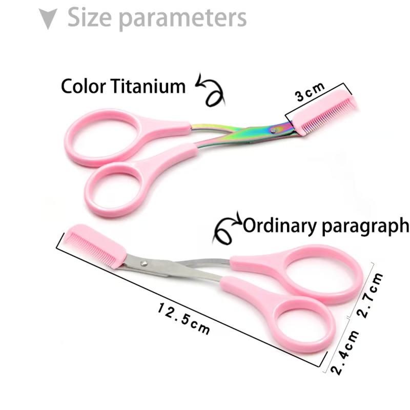Product Introduction of SafeTrim Pro Scissors - Eyebrows/Eyelashes Grooming - Stainless Steel Precision Trimmer with Safety Cap - Ergonomic & Travel-Ready 12