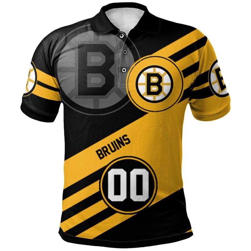 TikTok Shop Boston Bruins Polo Shirt Sport Style Logo NHL