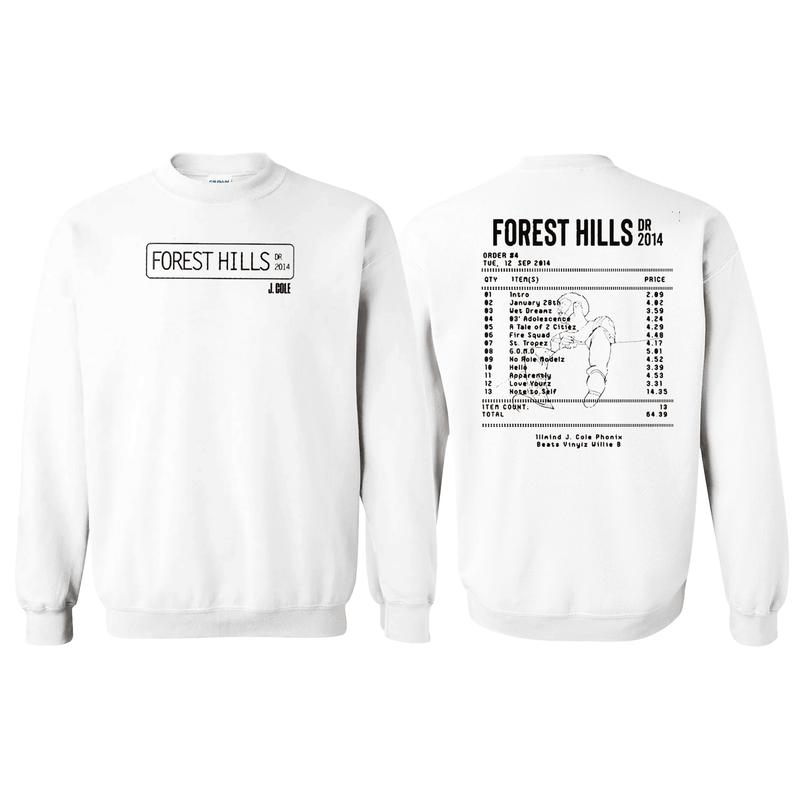 TikTok Shop 2014 Forest Hills Drive Tracklist J Cole Sweater J Cole Sweatshirt Sweatshirt For Men Women