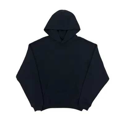 Black hoodie with no strings sale