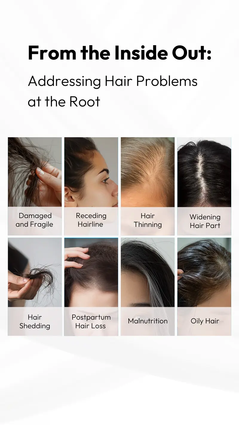 Product Introduction of BIGVITA Hair+ | Vegan Gluten Free Haircare Supplements for Women and Men, Vitamins for Healthy Natural Faster Hair Growth 6