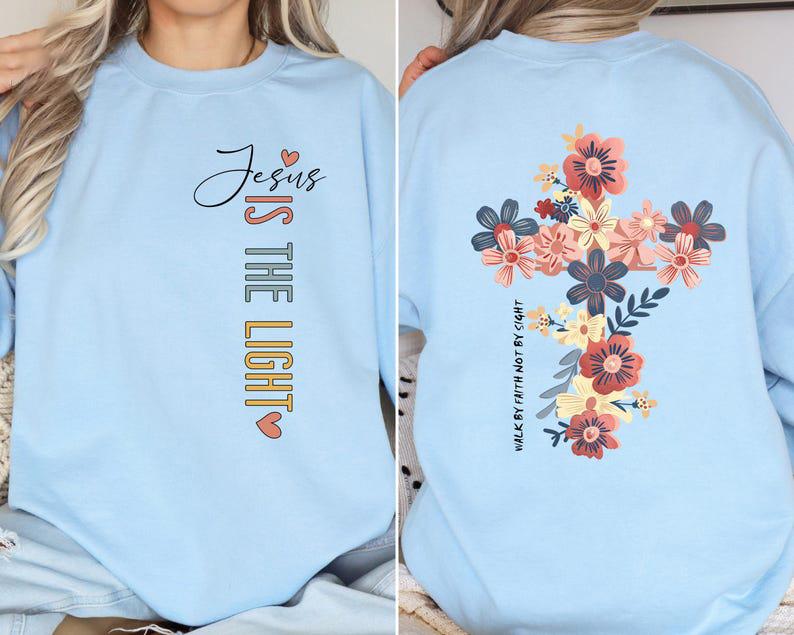 Be The Light Floral Religious Shirt Be The Light Floral Religious Shirt
