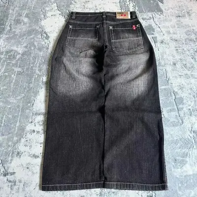 Y2K archive Dark wide baggy denim pants