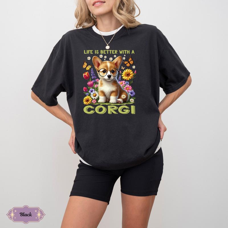 Welsh Corgi Tee With Pocket Detail For Men Women Children Welsh Corgi Tee With Pocket Detail For Men Women Children