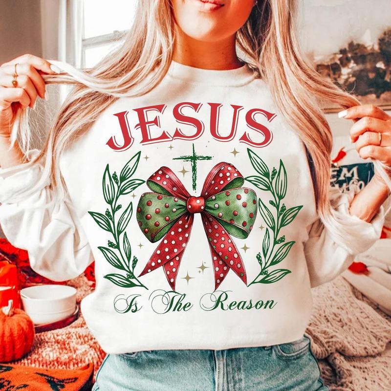 Coquette Jesus Christmas Kids Sweatshirt Coquette Jesus Christmas Kids Sweatshirt