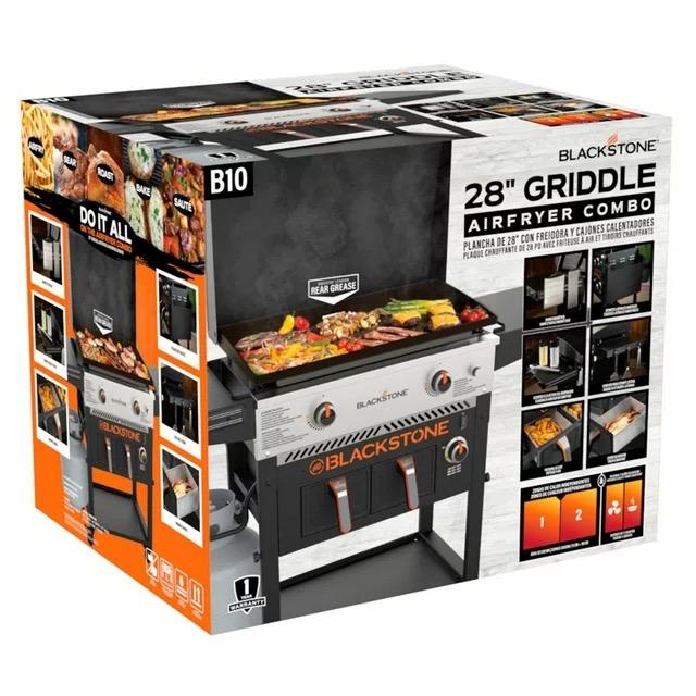 TikTok Shop Blackstone 2 Burner 28 Propane Griddle with Air Fryer Combo