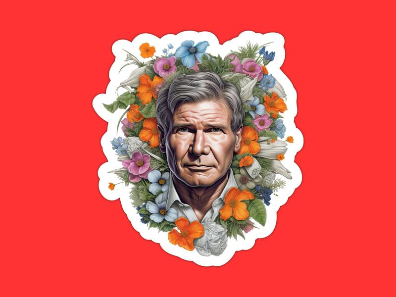 Harrison Ford Sticker - TikTok Shop