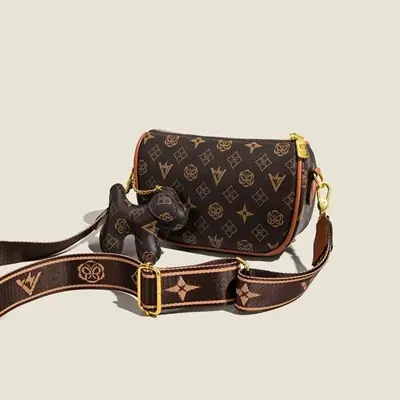 Leather Ross Handbags ROSS BROWN Synthetic Leather Women Satchel