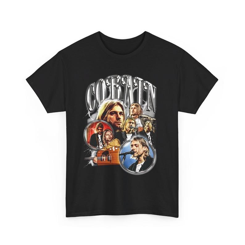 TikTok Shop: Vintage 90s Graphic Style Kurt Cobain T-Shirt Tee, Retro  Nirvana T-Shirt, Hip-Hop Shirt, Rock Shirt, Bootleg Rap