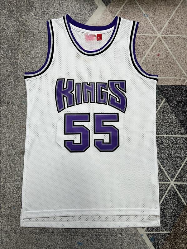 TikTok Shop Jason Williams collectible retro No. 55 white basketball jersey a highly valued piece for fans and collectors in 2024