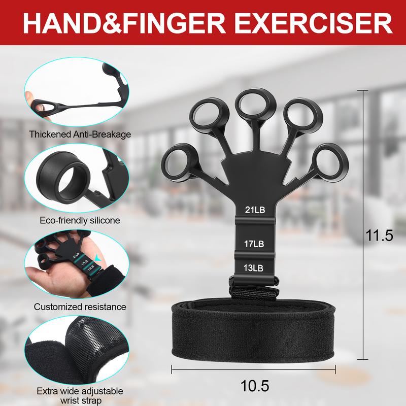 Grip Strength Trainer Kit (5 Pack), Including Finger Exerciser, Hand Grip Strengthener, Hand Extension, Stress Relief Ball, and Forearm Workout Ring 9 b8ccf342704c48cebb5d25dbef518bf3~tplv omjb5zjo8w resize jpeg:800:800