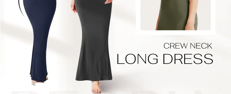 Product Introduction of BOGO REORIA Summer Beach Vibes Dresses Women's Casual Lounge Long Dress Outdoorfun Elegant Shortsleeve Basic Crewneck Maxi Dresses Lady Womenswear 2