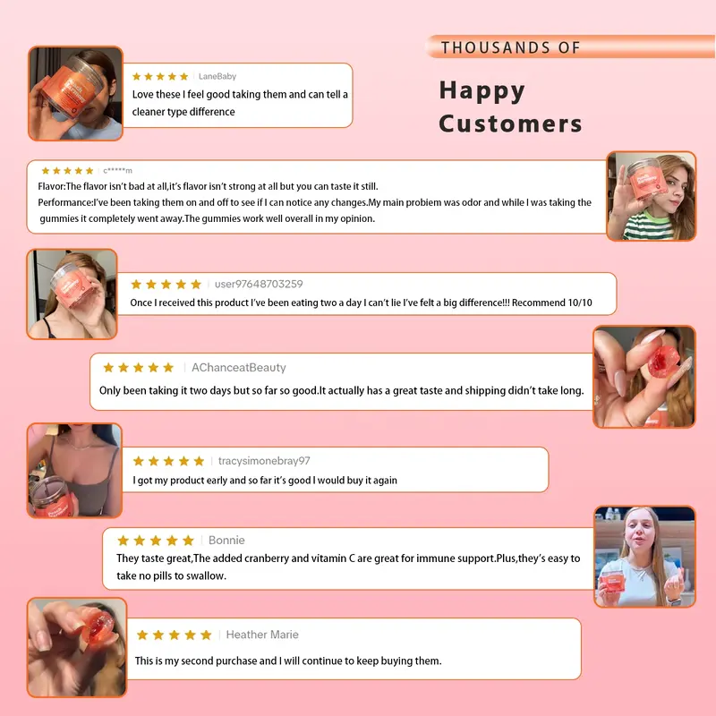 Product Introduction of Boost Beacon Women's Probiotic Gummies for Feminine Health | Cranberry Gummies for pH Balance & UTI Prevention | Vitamin C | Hormonal Support | 60ct Supplement Natural 23