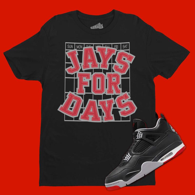 Bred 4 matching shirt hotsell