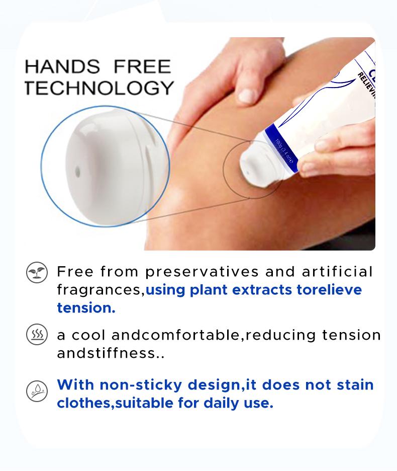 Product Introduction of Clearzal Soothing Cooling Gel 100g, Relieving Body Gel, Cooling with Menthol and Frankincense, Helps Relieve Muscle Tension , Relax your waist, legs, knees, shoulders and neck to relieve fatigue, Sports Soothing Cooling Gel Body Care Lotions 6