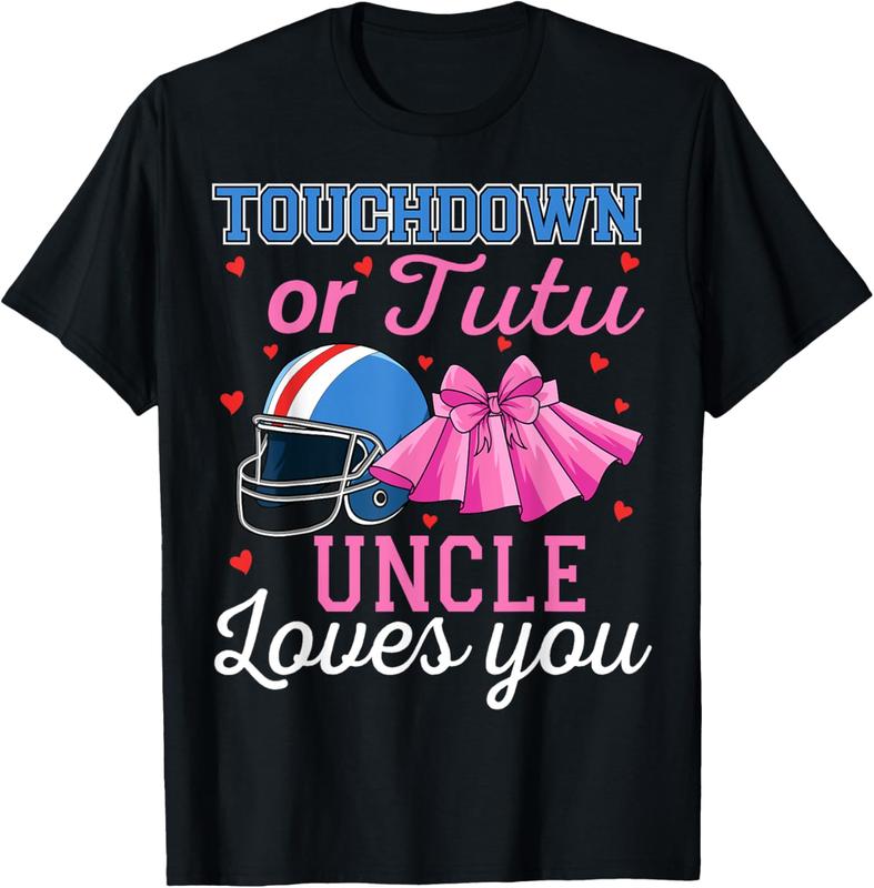 Touchdown Or Tutu Uncle Loves You Gender Reveal Shirt Touchdown Or Tutu Uncle Loves You Gender Reveal Shirt