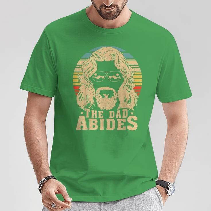 Mens The Dad Abides Retro Father's Day T-Shirt Mens The Dad Abides Retro Father's Day T-Shirt