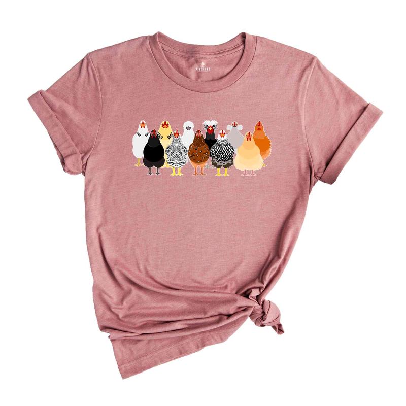 Love Chicken T-Shirt Colorful Farm Tshirt Love Chicken T-Shirt Colorful Farm Tshirt