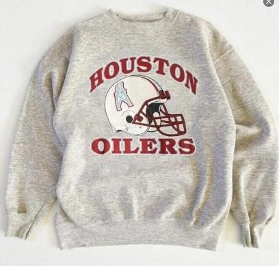 TikTok Shop Houston Oilers Graphic Sweatshirt