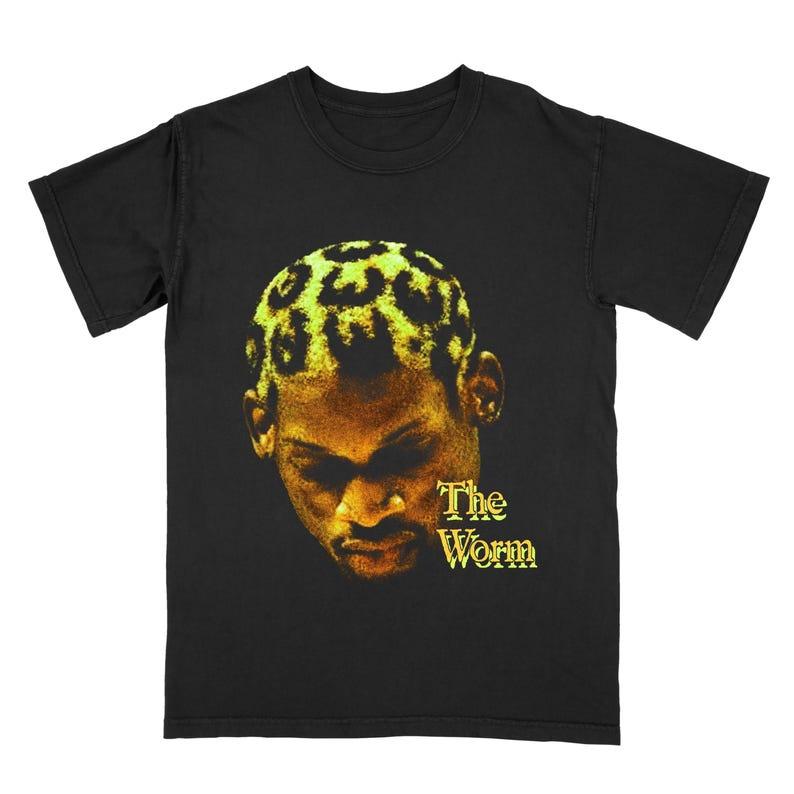 TikTok Shop: Dennis Rodman Graphic Tee The Worm Dennis Rodman Graphic Tee  Rare Vintage Basketball Graphic Tee Vintage Streetwear Style Shirt