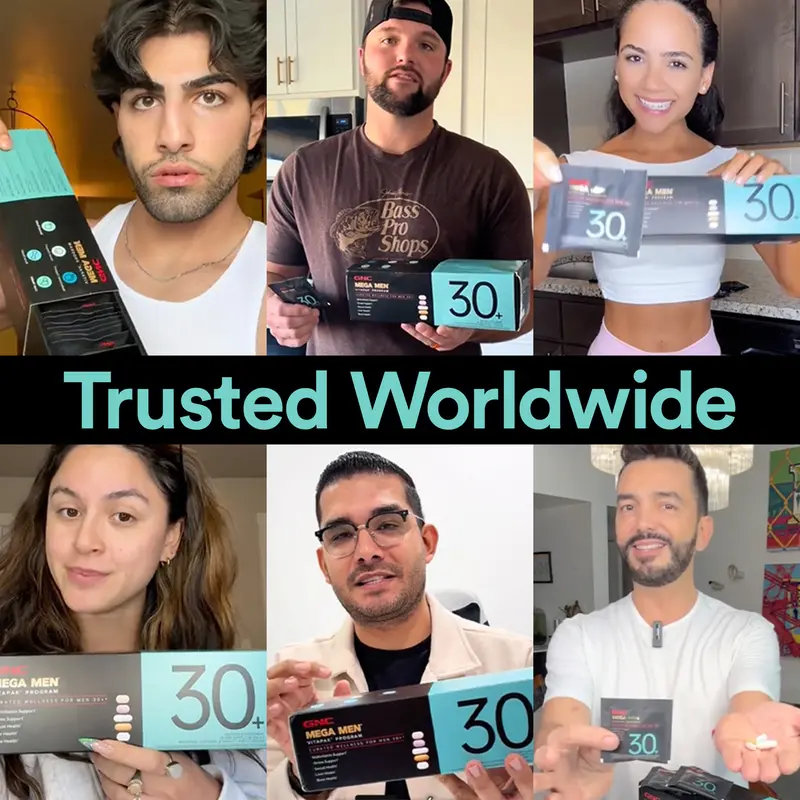 Product Introduction of GNC Mega Men's 30+ Vitapak, 5-in-1, Multivitamin, Stress & Bone Support, 30 Count, Healthcare, Edible Dietary Supplement, Overall Wellness, Fitness 4