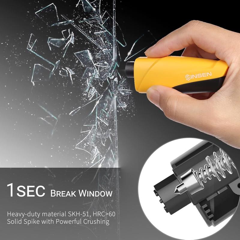 Product Introduction of Window Breaker Seatbelt Cutter, 3-in-1 Glass Breaker and Seat Belt Cutter, Car Safety Hammer Automotive Life Safety Tools Kit 5