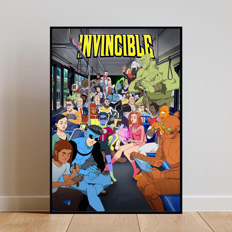 Invincible Poster - Unique Superhero Poster Art Wall Art for - TikTok Shop