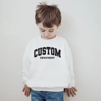 White Children's Tik Tok Hoodie Custom Kid Hoodie TikTok Shop