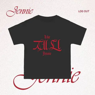 BLACKPINK ジェニ Ruby ブラック Tシャツ M BLACKPINK ジェニ