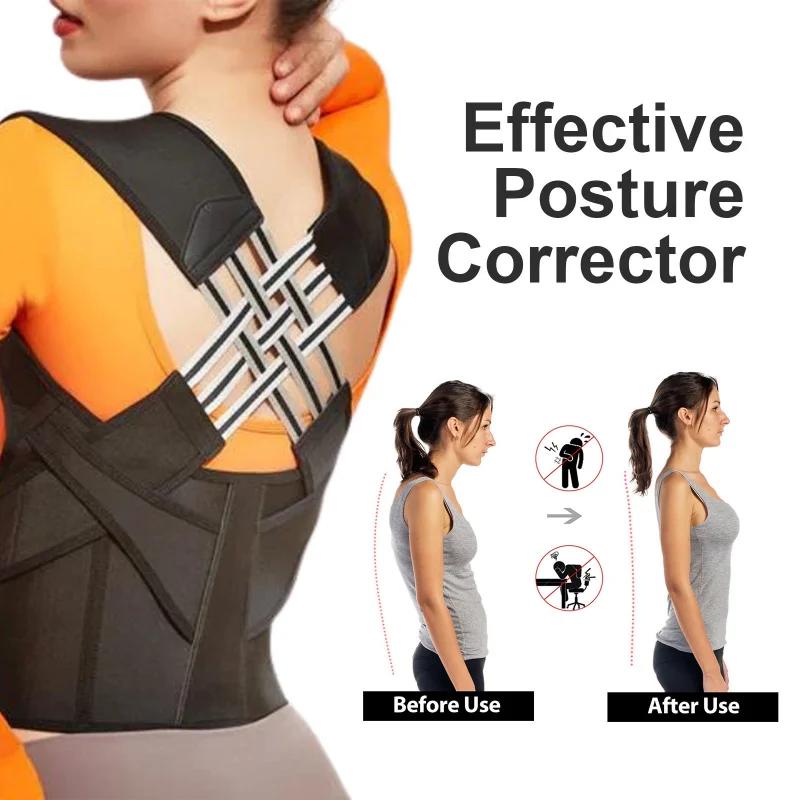 Product Introduction of Waist trainer correct bad posture help and hunchback unisex posture enhancer back support posture correction shoulder belt correction vest for home office 7