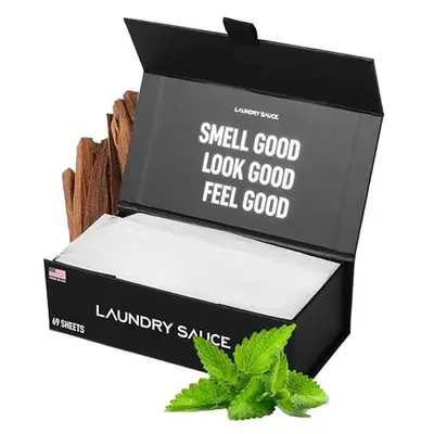 Laundry Sauce - Laundry Dryer Sheets (French Saffron) Luxury Fragrance Contains Essential Oils Softens Fabric Removes Static Cling Eco-Friendly Packaging Travel Friendly 69 Count Laundry Sauce - Laundry Dryer Sheets (French Saffron) Luxury Fragrance Contains Essential Oils Softens Fabric Removes Static Cling Eco-Friendly Packaging Travel Friendly 69 Count