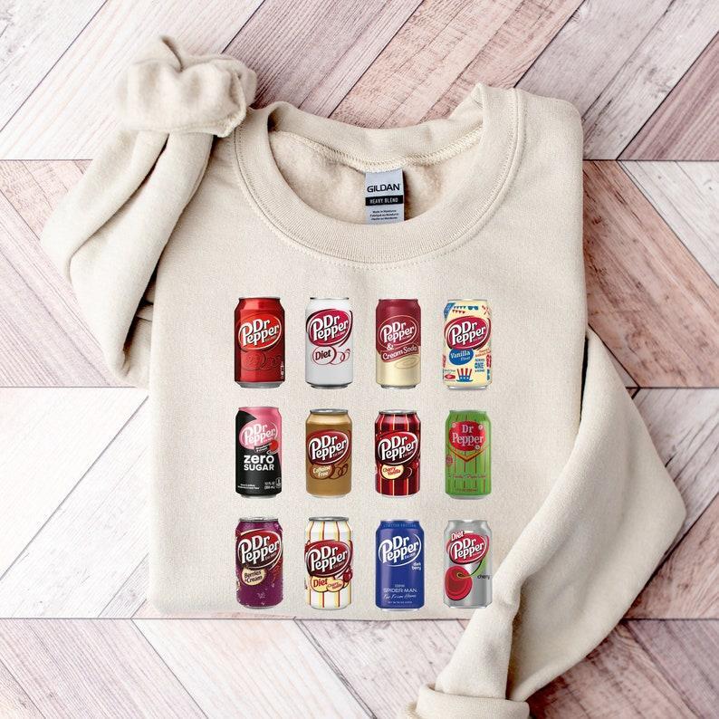 TikTok Shop Dr Pepper Sweater Dr. Pepper Sweatshirt soda Sweatshirt Pop Drink Sweatshirt