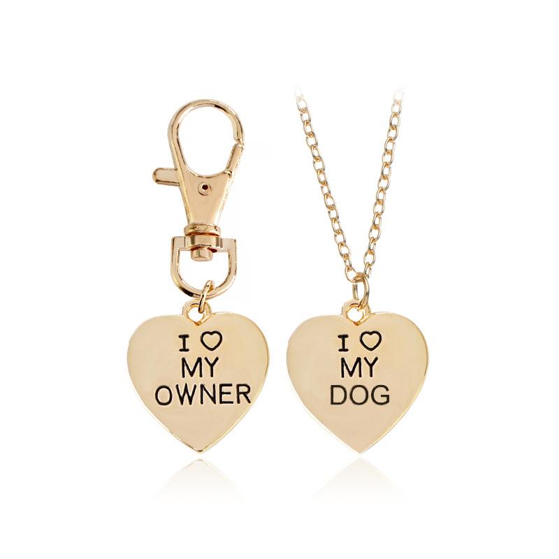 Matching dog and owner necklace best sale