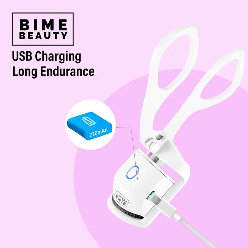 Bime Beauty Electric Heated Eyelash Curler | Long-Lasting Eyelash Curler Professional Eye Makeup Tool | Curl Eyelashes Effortlessly 4