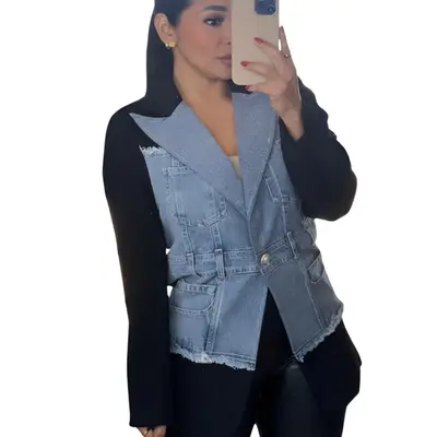 Half jeans jacket mwky for girl