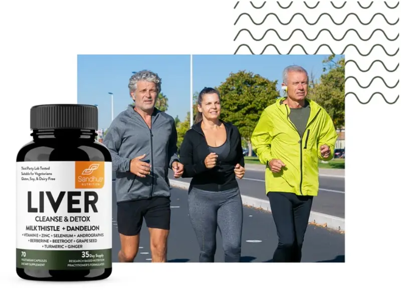 Product Introduction of 【Sandhus】Liver Cleanse & Detox Supports 11 Ingredient Blend Milk Thistle, Dandelion, Turmeric, Ginger Extract, Beet, Zinc, Vitamin E, Grape Seed 0