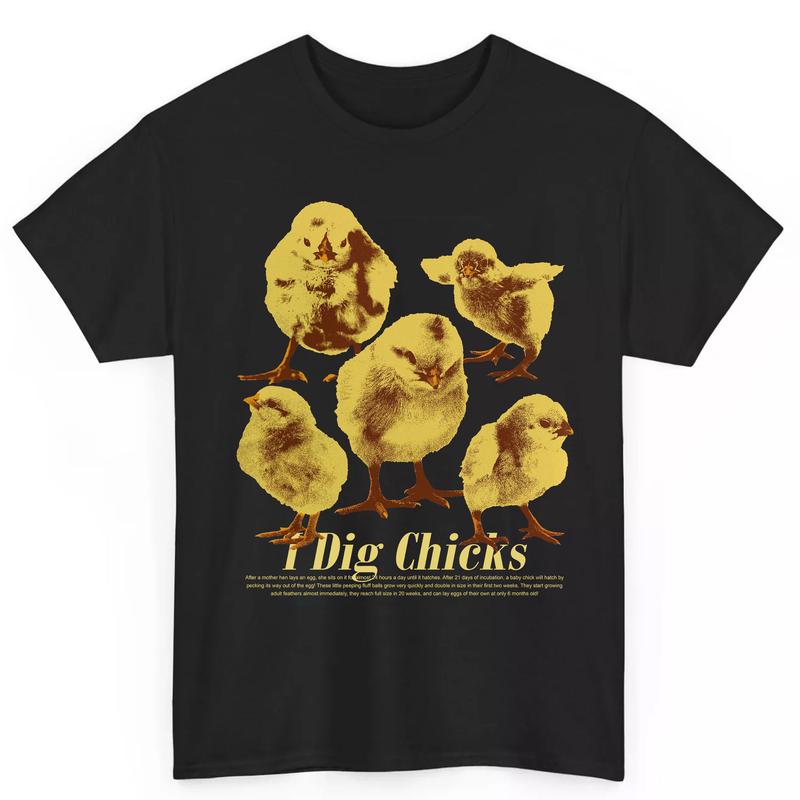 Chicken Shirt. Retro Style T-Shirt Chicken Shirt. Retro Style T-Shirt