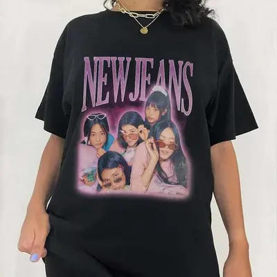 NewJeans Lollapalooza outlet Character Newjeans Get Up 2023 Kpop Unisex Tshirt sz 3xl