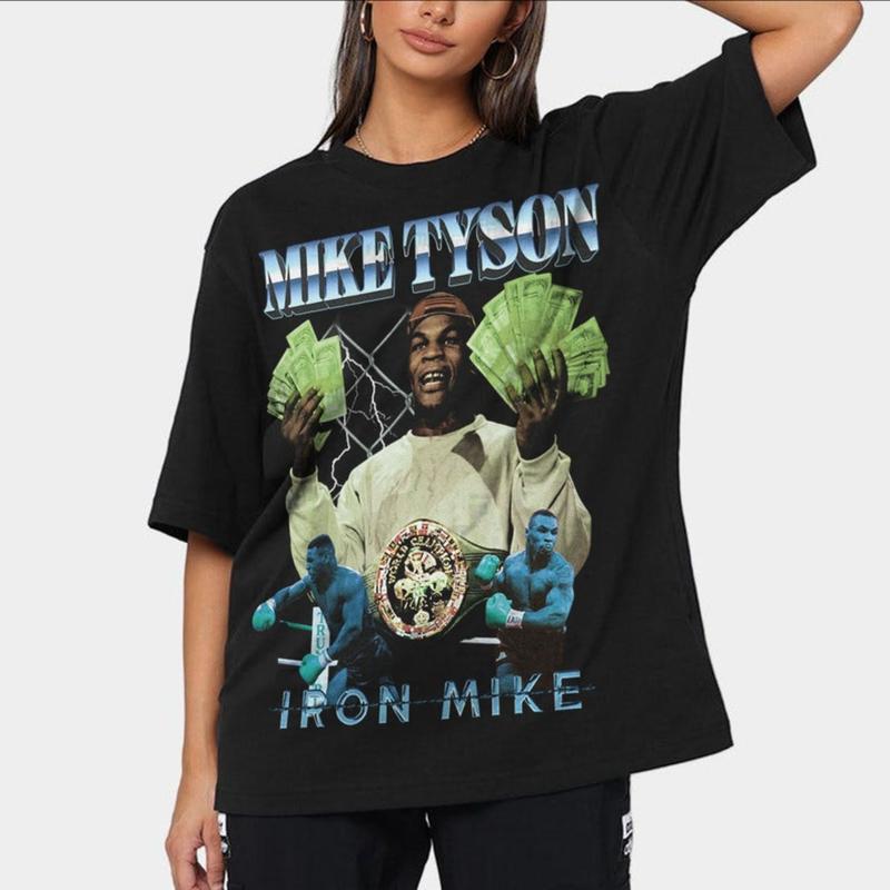 Mike tyson vintage t shirt best sale