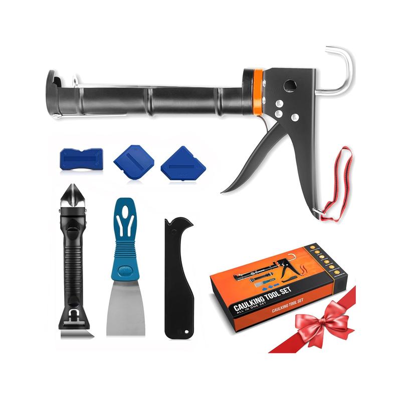Perfect set】Use together with dripless caulk gun and sealant finishing
